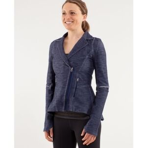 Lululemon Ride On Fitted Blazer Deep Indigo Size 4 EUC